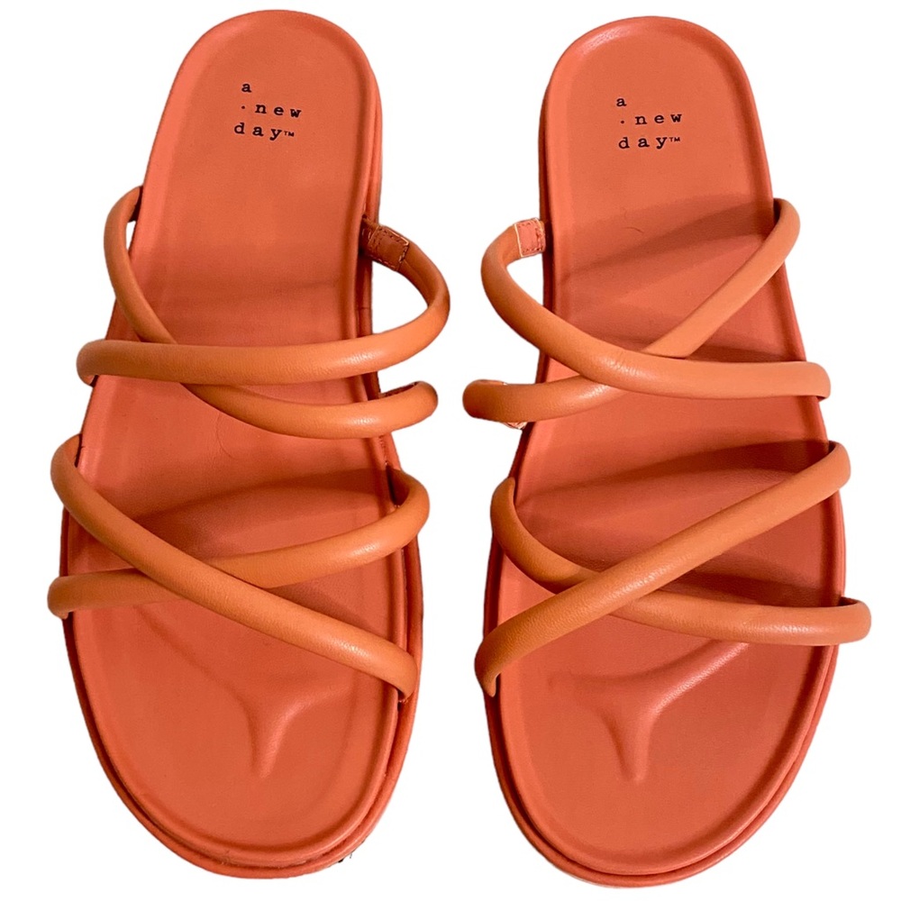 A New Day Women’s Dory Apricot Orange Sandal Size 7.5